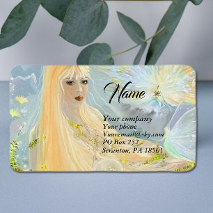 Carte De Visite Dame Automne