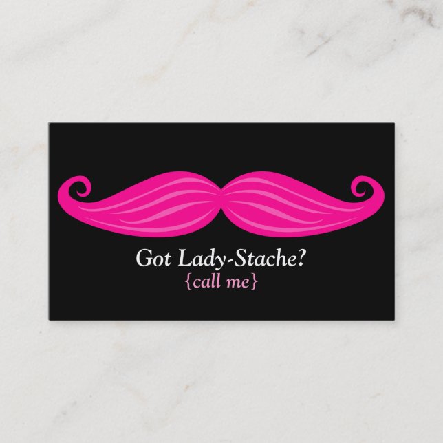 Carte De Visite Dame-Stache Bizcard (Devant)