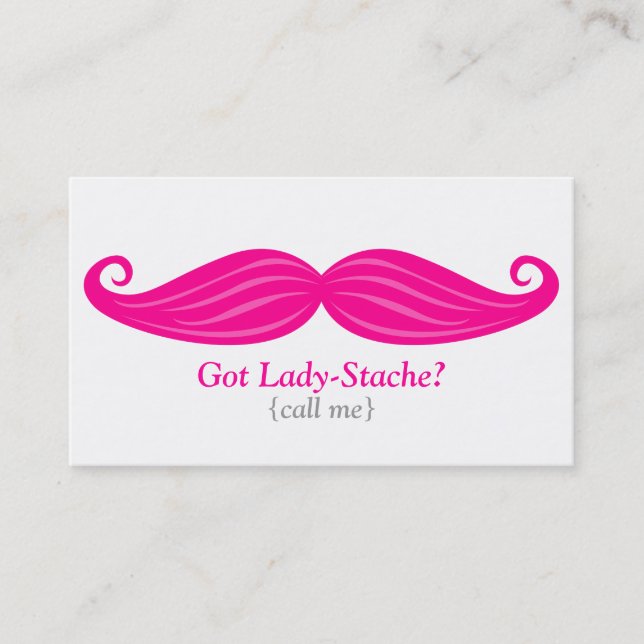 Carte De Visite Dame-Stache Bizcard (Devant)