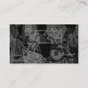 Carte De Visite Dames élégantes de mode dans le gris