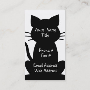 Carte de visite d'amoureux de les chats