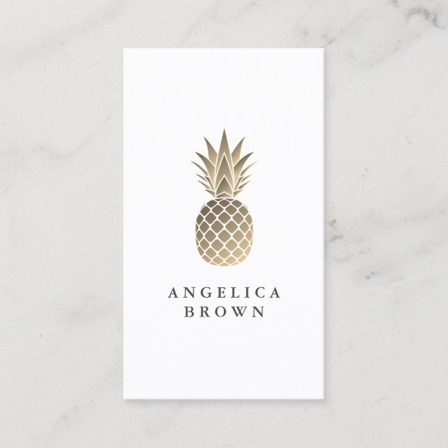 Carte de visite d'ananas (Devant)