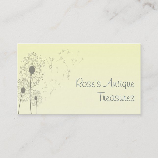 Carte De Visite Dandelions (Devant)