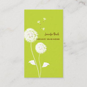 Carte De Visite Dandelions rétro/arrière - plan DO-IT-YOURSELF/Mos