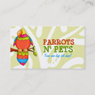 Carte de visite d'animaux familiers de N de