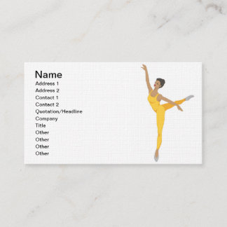 Carte de visite dans la finition de toile