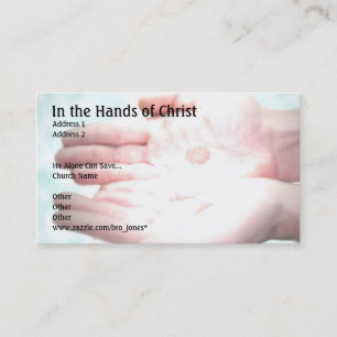 Carte De Visite Dans les mains du Christ