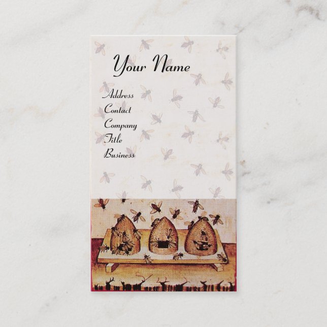Carte De Visite DANSE DES HONEY BEES, QUATRE ÉLÉMENTS, Sceau de ci (Devant)