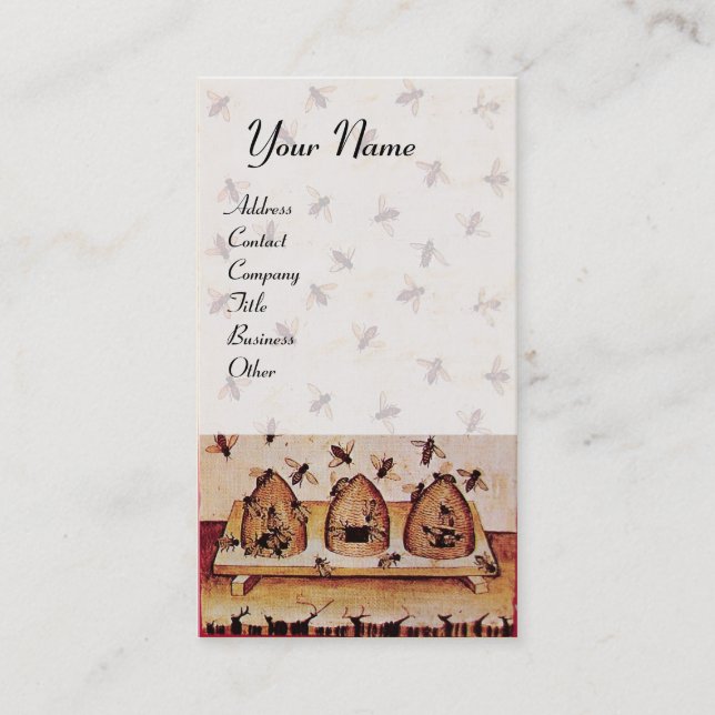 Carte De Visite DANSE DES HONEY BEES, QUATRE ÉLÉMENTS, Sceau de ci (Devant)