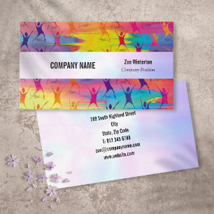 Carte De Visite Danse Fitness Moderne Iridescent