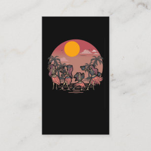 Carte De Visite Danser Skeleton Aloha Femmes Hawaii