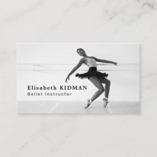 Carte De Visite Danseur de ballet, Instructeur de danse, Danseuse
