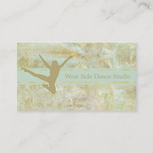 Carte De Visite Danseur d'or Abstrait