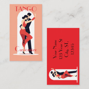 Carte De Visite Danseurs de tango Thunder_Cove