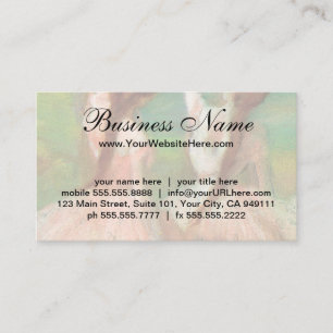 Carte De Visite Danseurs en rose par Edgar Degas