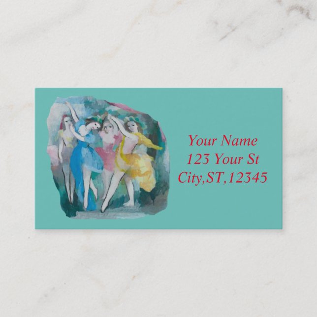 Carte De Visite Danseurs Girl Ballerina Thunder_Cove (Devant)