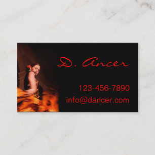 Carte De Visite danseuse flamenco