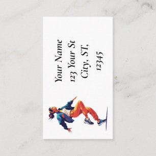 Carte De Visite Danseuse Hip Hop Thunder_Cove