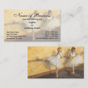 Carte De Visite Danseuses s'exerçant au barre par Edgar Degas