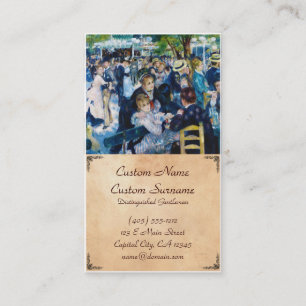 Carte De Visite Dansez chez Moulin de la Galette Auguste Renoir