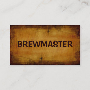 Carte de visite d'antiquités Brewmaster
