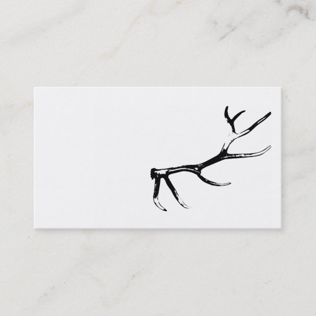 Carte de visite d'Antler d'élans (Devant)