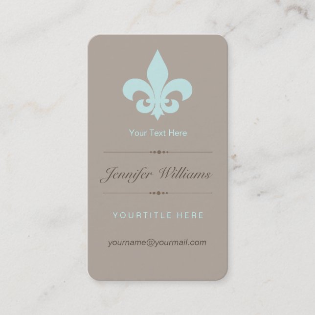 Carte de visite d'Aqua Fleur de Lis (Devant)
