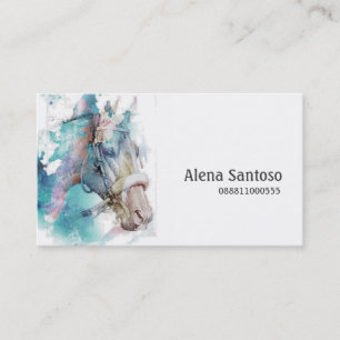 Carte de visite d'aquarelle