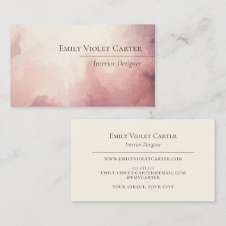 Carte de visite d'aquarelle Abstrait
