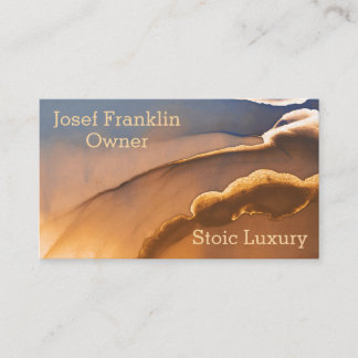 Carte de visite d'aquarelle Abstrait moderne