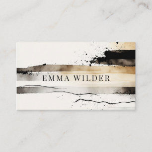 Carte de visite d'aquarelle Abstraite Ethereal