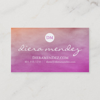 Carte de visite d'aquarelle d'Ombre