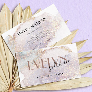 Carte de visite d'aquarelle Shimmer