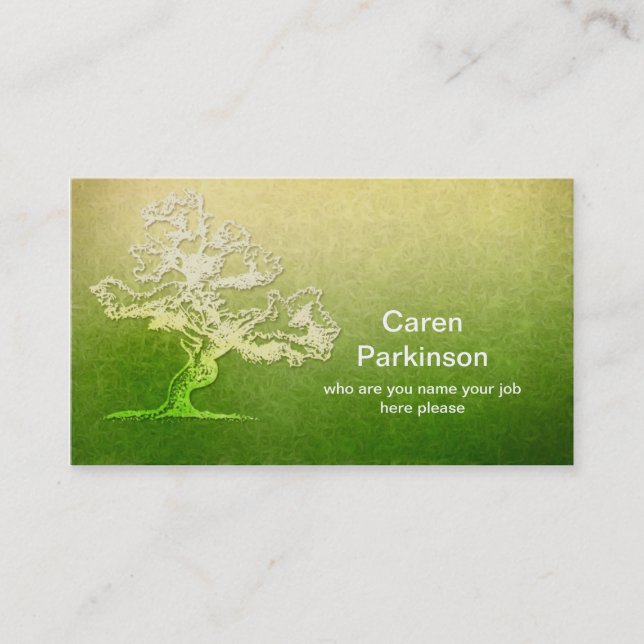 carte de visite d'arbre (Devant)