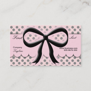 Carte de visite d'arc de pois de Kawaii