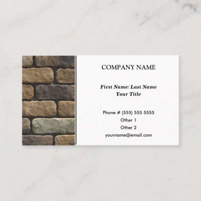 Carte de visite d'architecte (Devant)