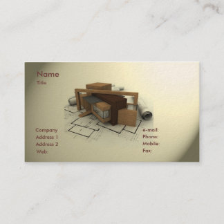 Carte de visite d'architecte
