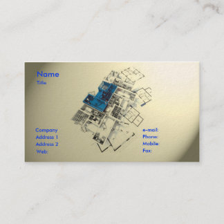 Carte de visite d'architecte