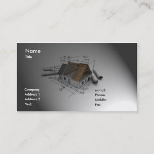 Carte de visite d'architecte