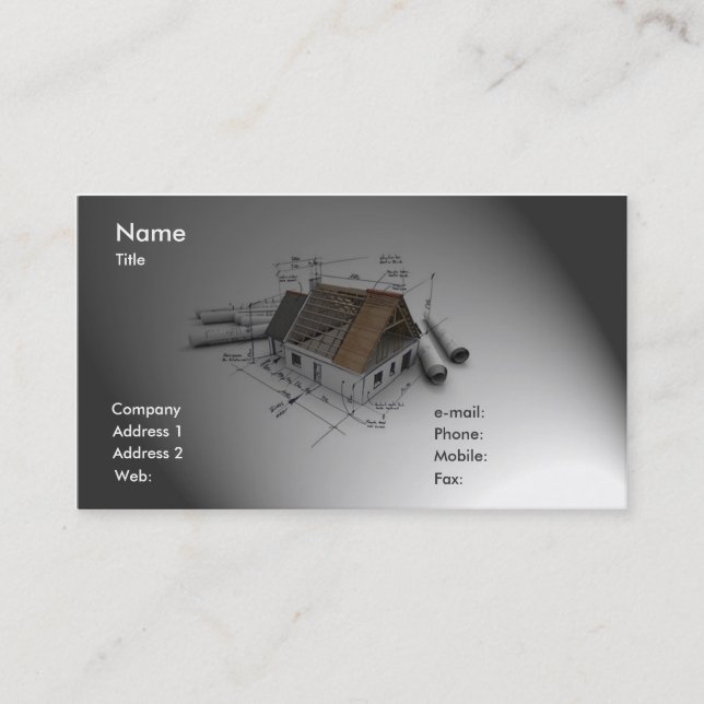 Carte de visite d'architecte (Devant)
