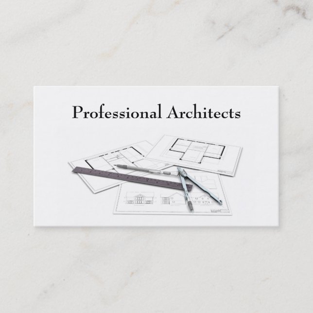 Carte de visite d'architectes (Devant)