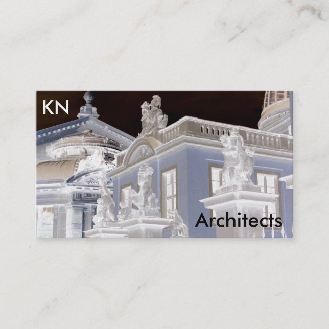 Carte de visite d'architecture de la photographie  (Devant)