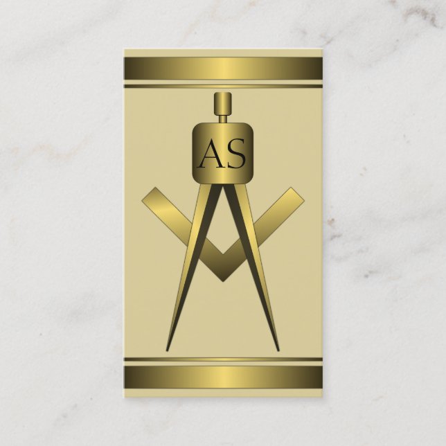 Carte de visite d'architecture Gold Architect Comp (Devant)