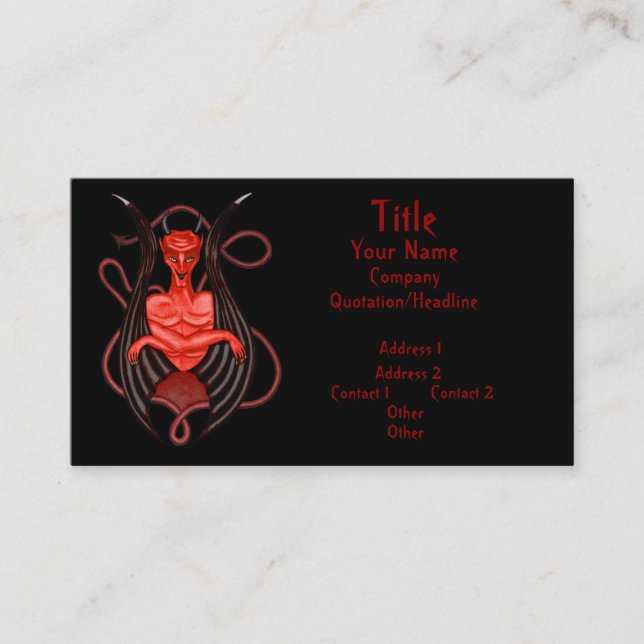 Carte de visite Dark Angel (Devant)