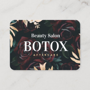 Carte de visite d'arrière-garde Rose Gold Botox