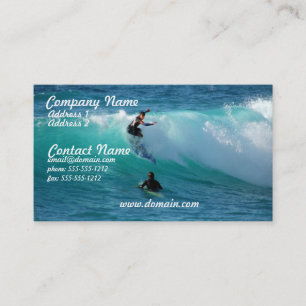 Carte de visite d'arrière - plan de surf