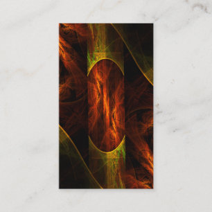 Carte de visite d'art Abstrait de la jungle mystiq