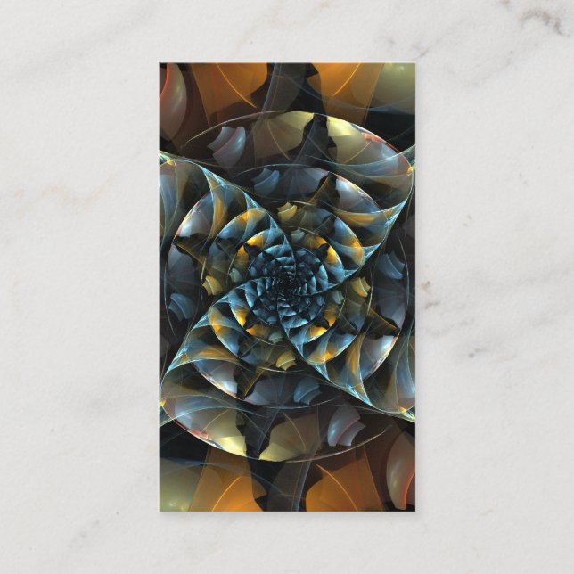 Carte de visite d'art Abstrait Pinwheel (Devant)
