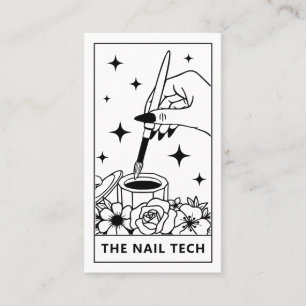 Carte de visite d'art de l'ongle de Tarot
