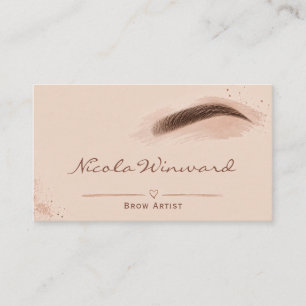 Carte de visite d'artiste de sourcils
